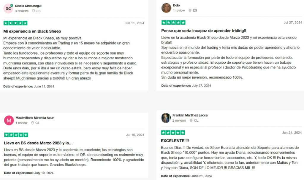 Testimonios Black Sheep